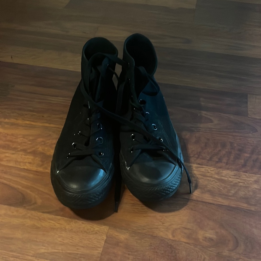 Black All star, high tops. Great condition only worn a few times